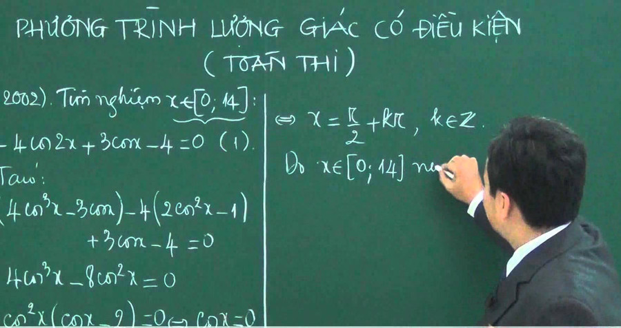 Đề xuất phương pháp dạy phương trình lượng giác hiệu quả