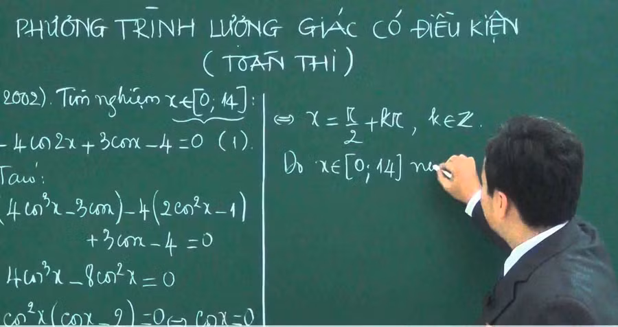 Đề xuất phương pháp dạy phương trình lượng giác hiệu quả