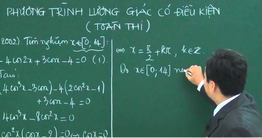 Đề xuất phương pháp dạy phương trình lượng giác hiệu quả