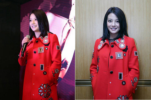 Triệu Vy lại bị chê vì ăn mặc lòe loẹt ảnh 3 Triệu Vy lại bị chê vì ăn mặc lòe loẹt - 3