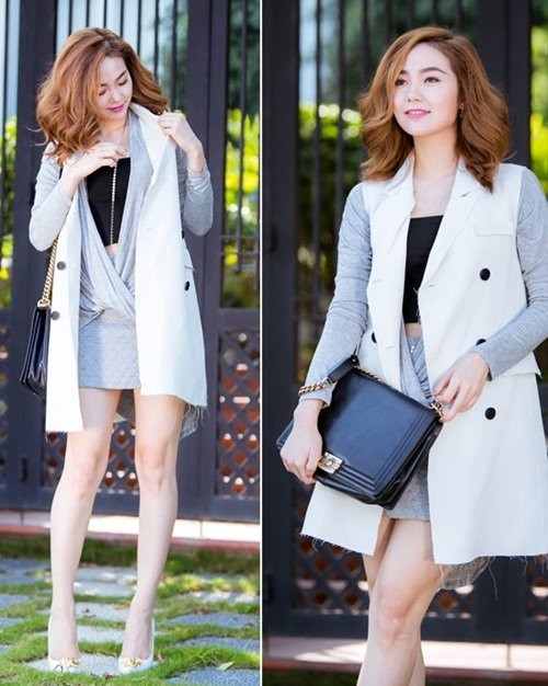 Chọn áo khoác mùa thu chuẩn như sao Việt hình ảnh 1 chon ao khoac mua thu chuan nhu sao viet hinh anh 1