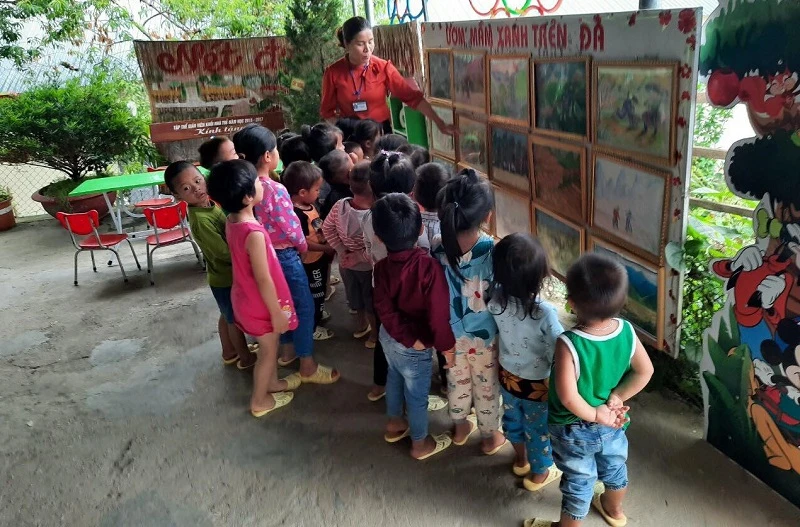 Cô Nguyễn Thị Ánh Phương, Trường PTDTBT Tiểu học Hoàng Thu Phố 1 (Bắc Hà - Lào Cai). Ảnh: Đức Hạnh