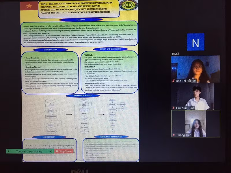 Cuộc thi diễn ra với hình thức trực tuyến. Ảnh: NVCC