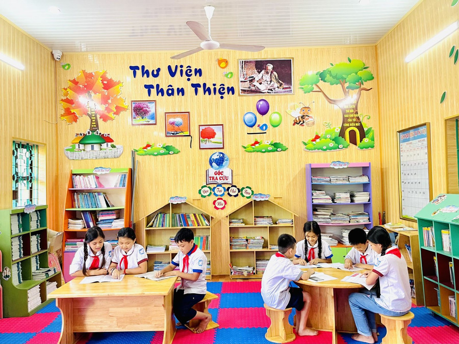 Hoạt động đọc sách tại thư viện Trường Tiểu học Thị trấn Quất Lâm (Giao Thủy, Nam Định). Ảnh: website nhà trường. Hoạt động đọc sách tại thư viện Trường Tiểu học Thị trấn Quất Lâm (Giao Thủy, Nam Định). Ảnh: website nhà trường.