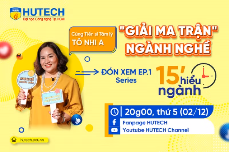 Chương trình tư vấn tuyển sinh trực tuyến do HUTECH xây dựng và triển khai.