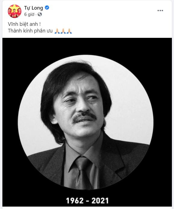 Nghệ sĩ Tự Long sau khi hay tin cố nghệ sĩ Giang Còi qua đời cũng đã chia sẻ trên trang facebook của mình rằng: Vĩnh biệt anh! Thành kính phân ưu”. Nghệ sĩ Tự Long sau khi hay tin cố nghệ sĩ Giang Còi qua đời cũng đã chia sẻ trên trang facebook của mình rằng: Vĩnh biệt anh! Thành kính phân ưu”.