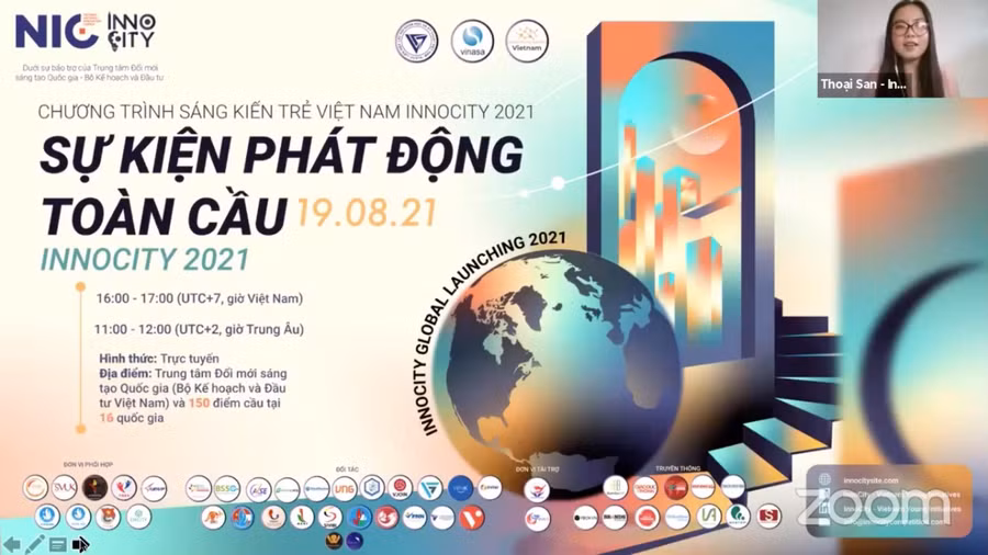 Chị Vũ Thoại San - Trưởng ban Thường trực Tổ chức InnoCity 2021, Chủ tịch Hội Sinh viên Việt Nam tại Hà Lan