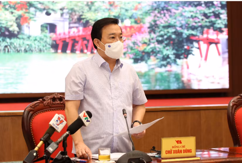 Ông Chử Xuân Dũng-Phó chủ tịch UBND TP Hà Nội, Phó trưởng Ban Thường trực BCĐ phòng, chống dịch Covid-19 Thành phố