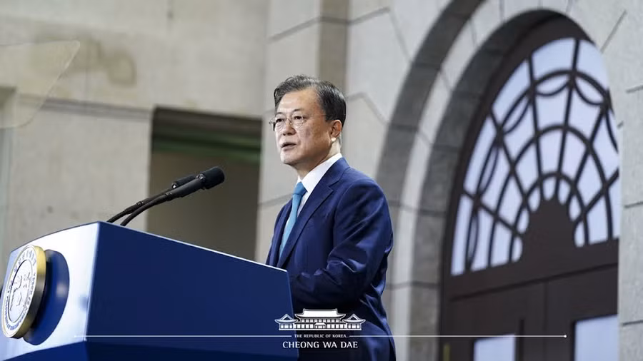 Tổng thống Hàn Quốc Moon Jae In.