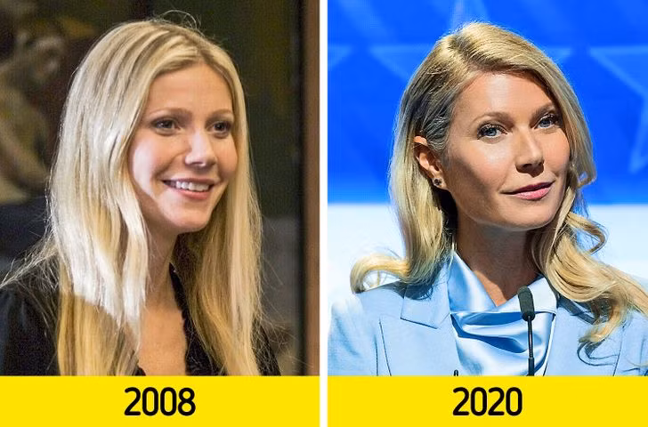 Gwyneth Paltrow: Có vẻ như Gwyneth Paltrow chỉ ngày càng quyến rũ theo tuổi tác. Hãy nhìn cô ấy khi tham gia Two Lovers năm 2008 so với vẻ ngoài của cô ấy trong The Politician vào năm ngoái.