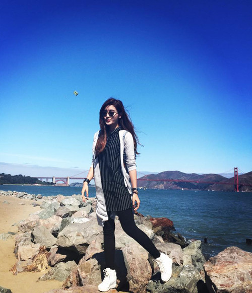 Huyền My thích thú khám phá San Francisco ảnh 1 huyen-my2-5552-1436760838.jpg