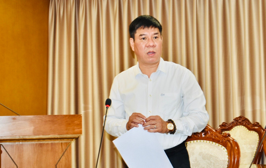 Cục trưởng Huỳnh Văn Chương phát biểu tại hội thảo tập huấn.