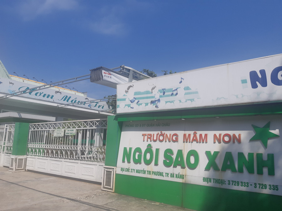 Trường Mầm non Ngôi Sao Xanh - nơi xảy ra vụ việc trẻ bị cô giáo đánh