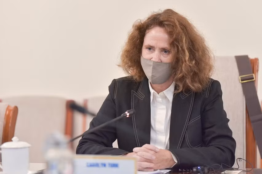 Bà Carolyn Turk - Giám đốc Ngân hàng Thế giới tại Việt Nam - phát biểu.