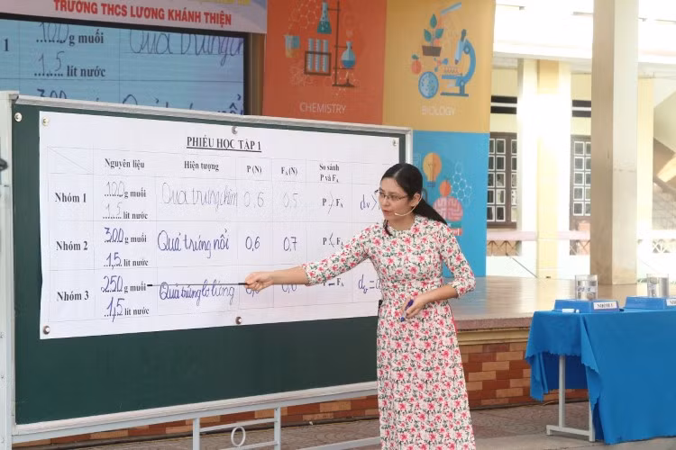 Tiết lên lớp của cô Chang được lãnh đạo ngành Giáo dục Hải Phòng ghi nhận và đánh giá cao.