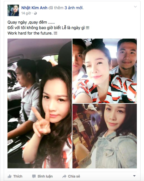 Sao Việt: Người đi chơi, kẻ miệt mài làm việc - Ảnh 6 Sao Viet: Nguoi di choi, ke miet mai lam viec - Anh 6