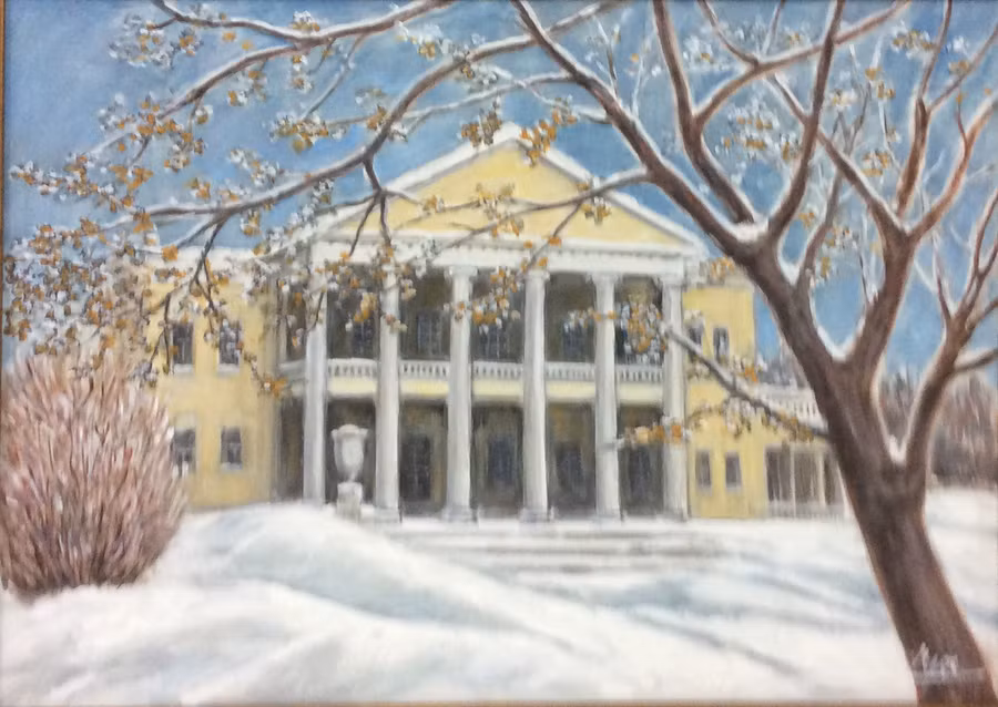 Tranh: Nhà Lênin ở Gocki Tranh: Nhà Lênin ở Gocki