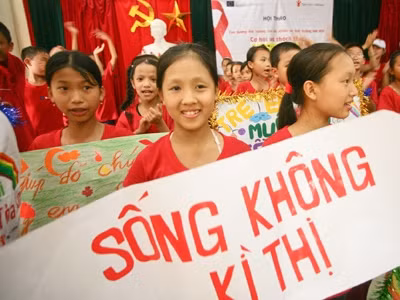 Trường học triển khai Tháng hành động quốc gia phòng, chống HIV/AIDS