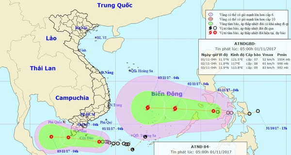 Học sinh Khánh Hòa nghỉ học đến 5/11 vì áp thấp nhiệt đới và mưa lũ