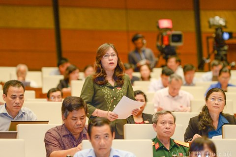 Đại biểu Quốc hội Ngô Thị Minh - Tỉnh Quảng Ninh. Ảnh: Quochoi.vn