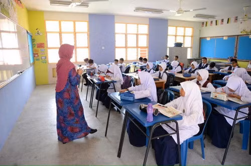 Một lớp học ở Malaysia. Ảnh minh họa/internet