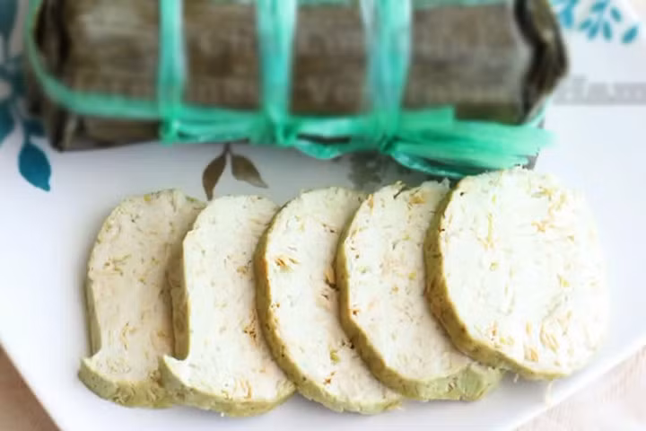 Tự tay làm chả lụa chay cho ngày Rằm tháng 7