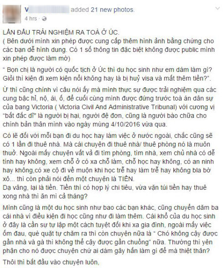 Cựu vô địch Olympia 2005 Lê Vũ Hoàng bị kiện ra tòa tại Úc - Ảnh 1 Cuu vo dich Olympia 2005 Le Vu Hoang bi kien ra toa tai Uc - Anh 1