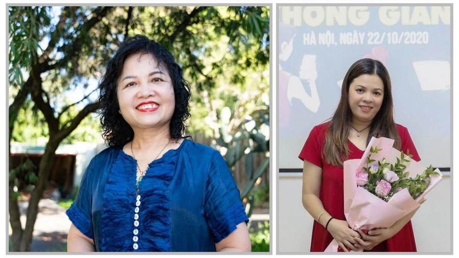 PGS.TS Đặng Thị Thanh Huyền (trái) và TS Vũ Thu Hương (phải). Ảnh: NVCC PGS.TS Đặng Thị Thanh Huyền (trái) và TS Vũ Thu Hương (phải). Ảnh: NVCC