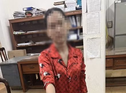 Dương Thị Đài Trang tại cơ quan công an. (Ảnh: CACC)