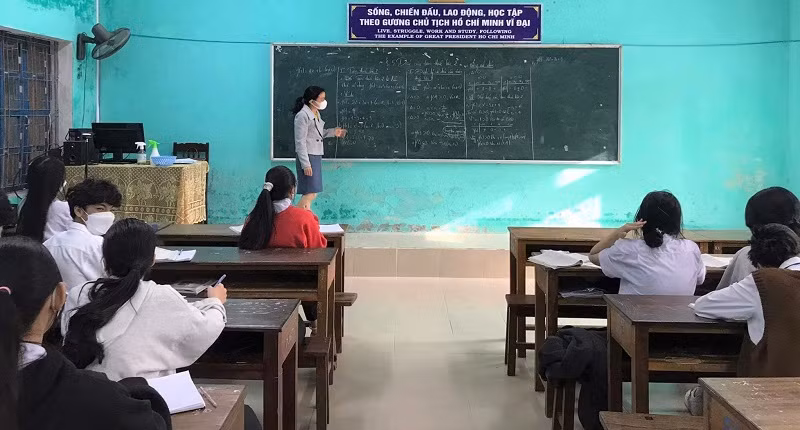 Thầy trò Trường THPT Đặng Trần Côn, Thừa Thiên - Huế nỗ lực trước Kỳ thi tốt nghiệp THPT năm 2022.