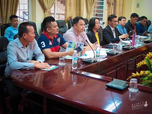 Đoàn công tác Trường ĐH Chiang Rai Rajabhat (Thái Lan) tại buổi làm việc Đoàn công tác Trường ĐH Chiang Rai Rajabhat (Thái Lan) tại buổi làm việc