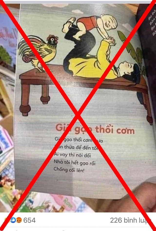 Hình ảnh về một bài thơ xuất hiện trên mạng xã hội được cho có ngữ liệu không phù hợp với lứa tuổi học sinh. Ảnh: INT