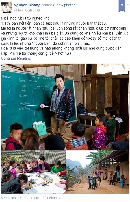 9 bài học rút ra từ nghèo khó của MC Nguyên Khang