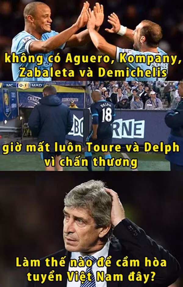 Ảnh chế hài hước trước trận Man City - Việt Nam ảnh 3
