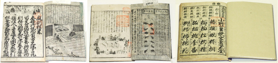 Tài liệu dạy học trong terakoya vô cùng phong phú, mỗi bộ phù hợp với một đối tượng học riêng biệt.