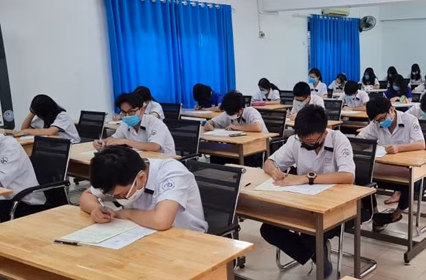 Học sinh tại TP.HCM thi học kỳ 1. Ảnh minh họa P.Linh