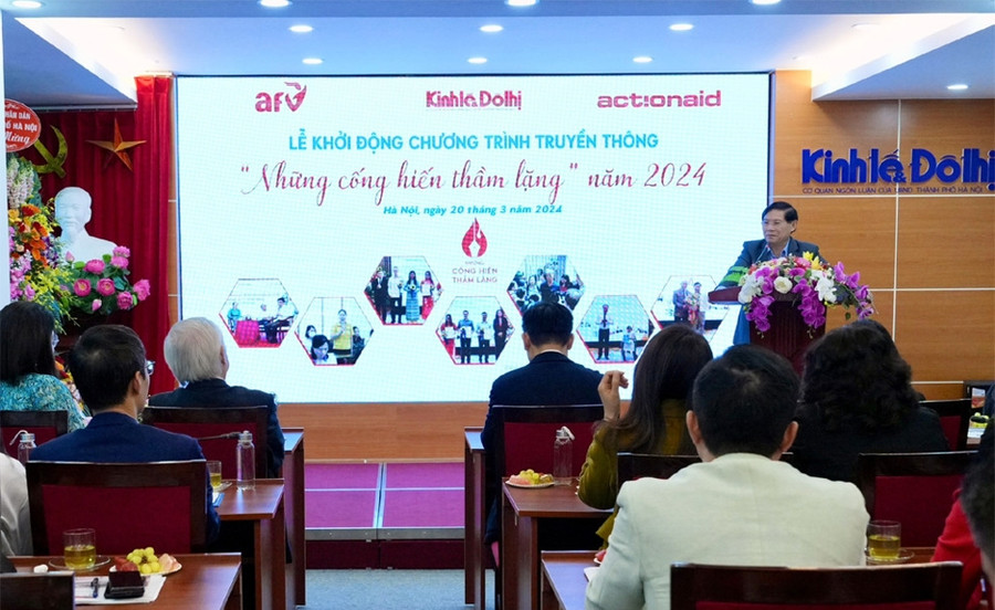 Phó Trưởng Ban Thường trực Ban Tuyên giáo Thành ủy Phạm Thanh Học phát biểu tại Lễ khởi động Chương trình truyền thông “Những cống hiến thầm lặng” năm 2024. Phó Trưởng Ban Thường trực Ban Tuyên giáo Thành ủy Phạm Thanh Học phát biểu tại Lễ khởi động Chương trình truyền thông “Những cống hiến thầm lặng” năm 2024.