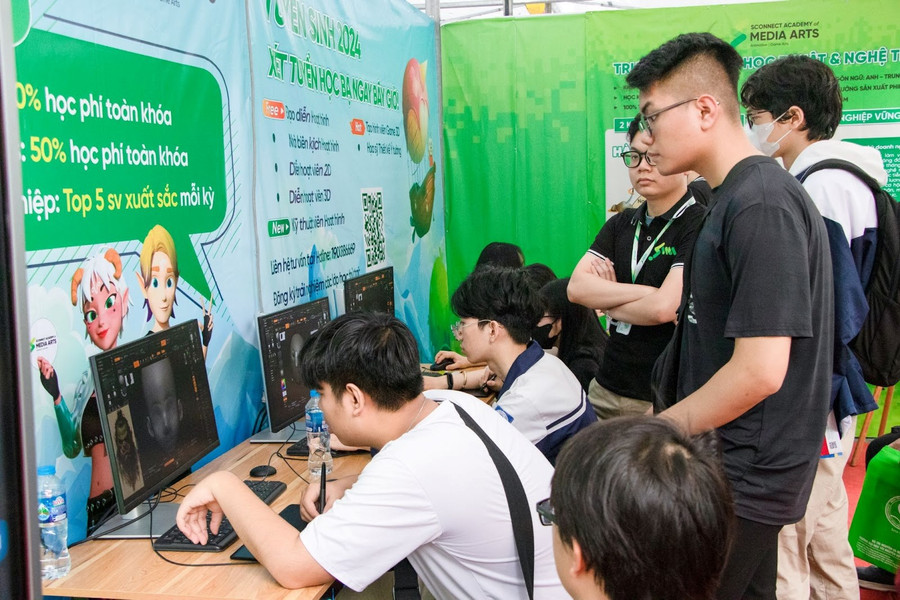 Không gian trải nghiệm làm phim hoạt hình thực tế của Sconnect Academy of Media Arts. Không gian trải nghiệm làm phim hoạt hình thực tế của Sconnect Academy of Media Arts.