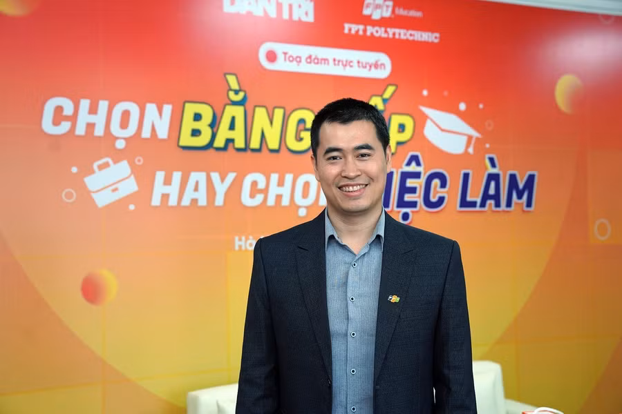 Thầy Vũ Chí Thành, Hiệu trưởng Trường Cao đẳng FPT Polytechnic (Ảnh: FPT Polytechnic).