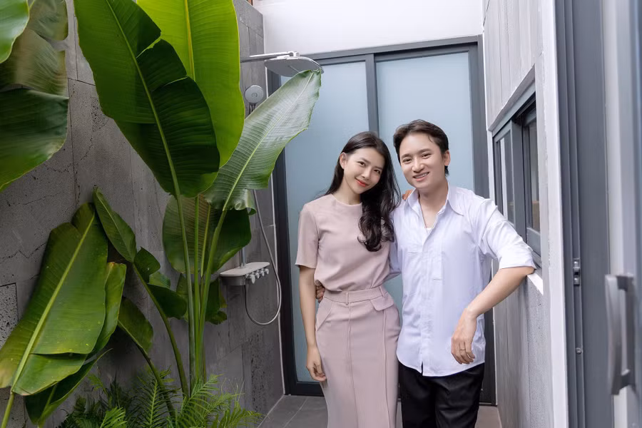 Vợ chồng Phan Mạnh Quỳnh.