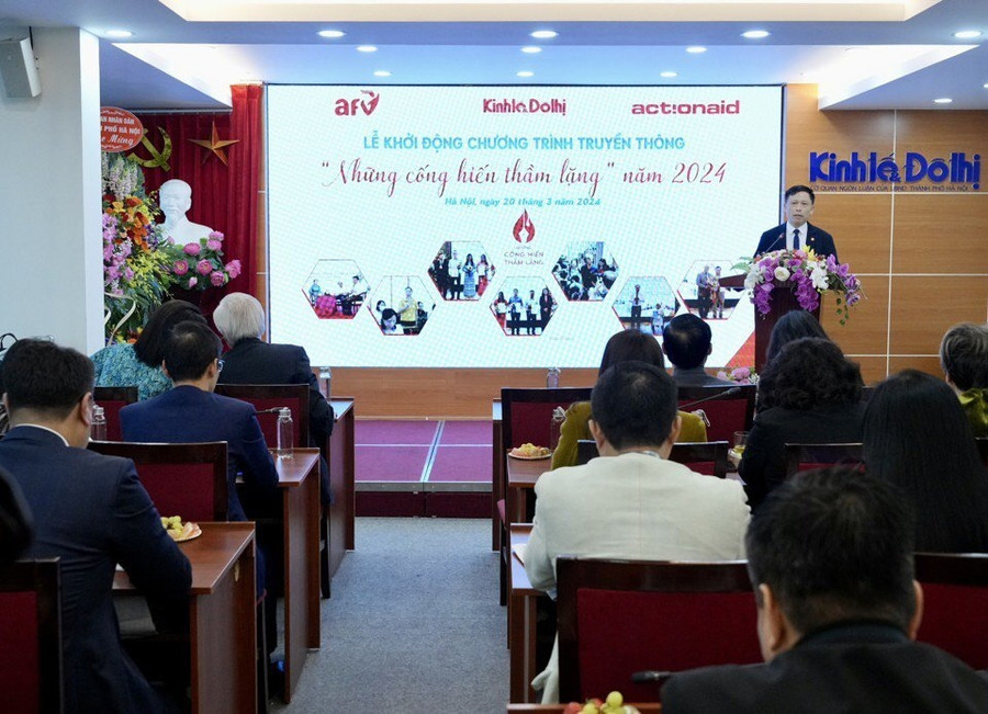 Lễ khởi động Chương trình truyền thông “Những cống hiến thầm lặng” năm 2024 diễn ra ngày 20/3/2024. Lễ khởi động Chương trình truyền thông “Những cống hiến thầm lặng” năm 2024 diễn ra ngày 20/3/2024.