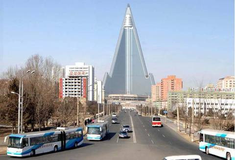 Khách sạn Rygyong nằm giữa trung tâm Thủ đô