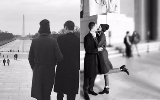  Hình ảnh hạnh phúc của Miranda bên tỷ phú trẻ nhất thế giới Evan Spiegel. 