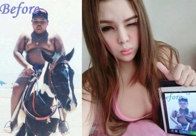 Cậu bé đen đúa ngày nào giờ đã trở nên xinh đẹp, nữ tính. Pissy không ngần ngại công khai những tấm hình cũ nhằm mau chóng được nổi tiếng. Màn chuyển giới của cậu bé người Thái gây chú ý nhất 2014