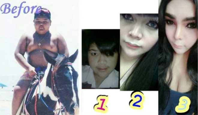 Thực tế, Pissy từng có thời gian dài ăn mặc, trang điểm như con gái trước khi quyết định phẫu thuật toàn bộ. Màn chuyển giới của cậu bé người Thái gây chú ý nhất 2014