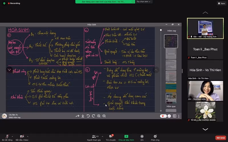 Trường THCS Trưng Vương (quận Hải Châu, TP Đà Nẵng) tập huấn chuyên đề cho giáo viên tham gia thực hiện triển khai Chương trình – sách giáo khoa mới theo hình thức trực tuyến.