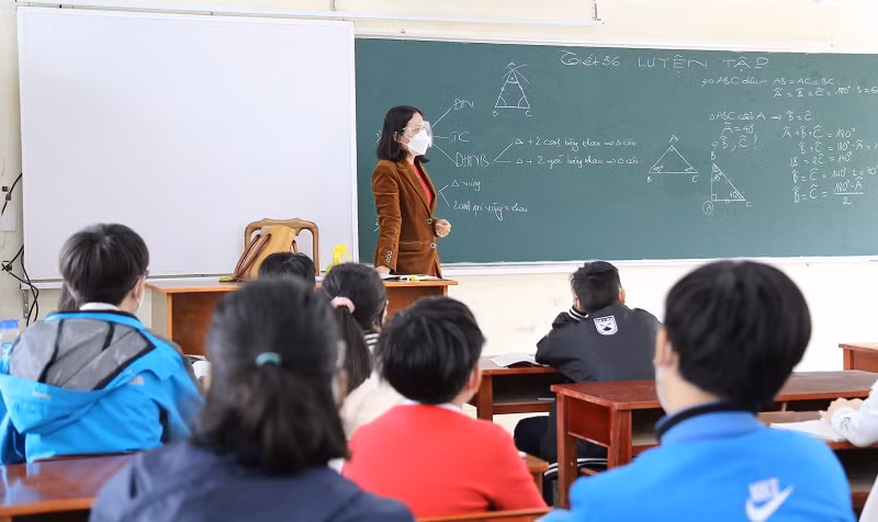 Một giờ học của học sinh Trường THCS Nguyễn Huệ (Đà Nẵng). 