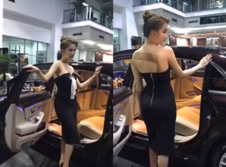 Khoe xe hop dat hon cua doanh nhan trieu do Hoang Khai, Ngoc Trinh giau co nao? - Anh 4