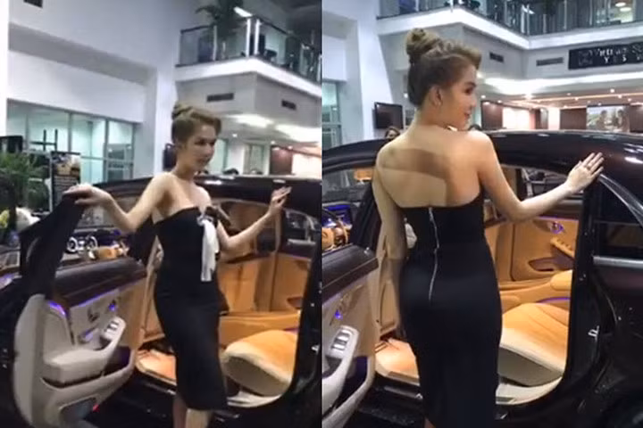 Khoe xế hộp đắt hơn của doanh nhân triệu đô Hoàng Khải, Ngọc Trinh giàu cỡ nào?