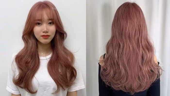 Năm 2020 đến rồi, chị em nhuộm tóc màu nâu hồng thì đảm bảo nổi bật không kém sao hạng A
